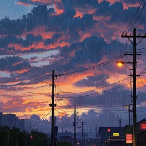 漫步在雨中的微笑