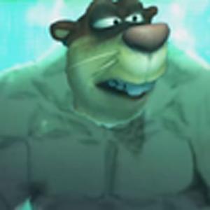 西施展开，坐口熊大(熊出没)