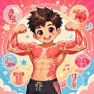 【必修対策】全身の筋肉をたった3分で覚える歌｜看護学生＆理学療法学生必見！からだを動かすチカラ持ち！〜筋肉のうた〜