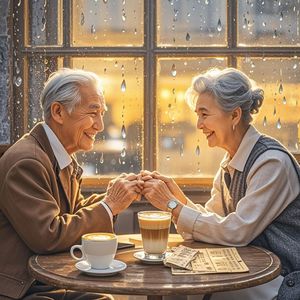 咖啡与雨声的诗_啊裕