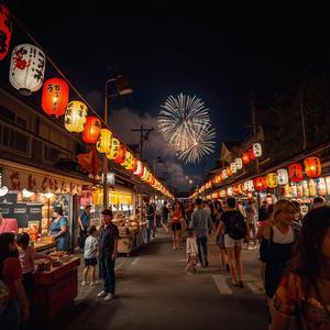 夏祭りの夜