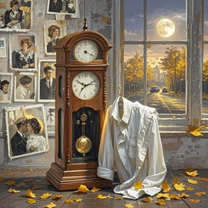 老座钟与白衬衫