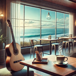 Shimmering Tide Reflection Cafe