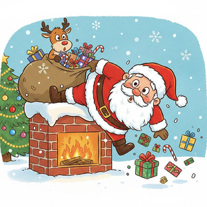 サンタクロースはあわてんぼう