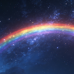 彩虹与温柔星光