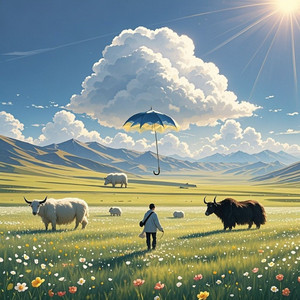 我愿是天空上的云伞_人木自心
