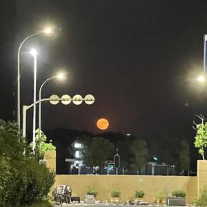 良夜清秋半 空庭皓月圆