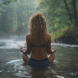Aliviante Ambiente Fluvial Para La Práctica De Meditación