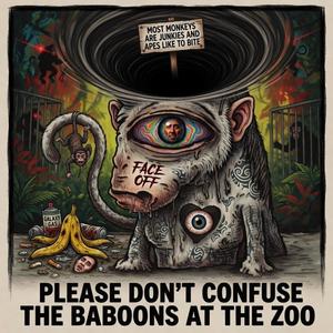 PLEASE DON'T CONFUSE THE BABOONS AT THE ZOO