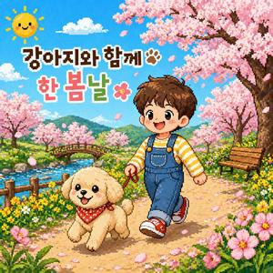 “강아지와 봄날” (1)