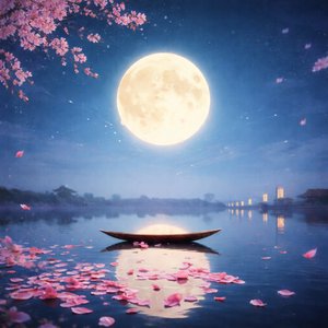 月光落在你眼里