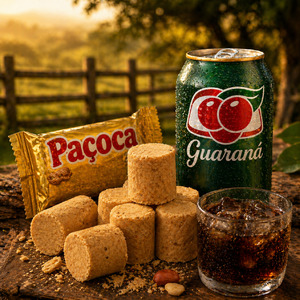 Paçoca com guaraná