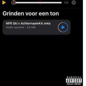 Grinden voor een ton