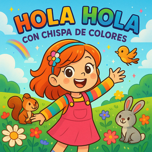 Hola Hola Con Chispa De Colores