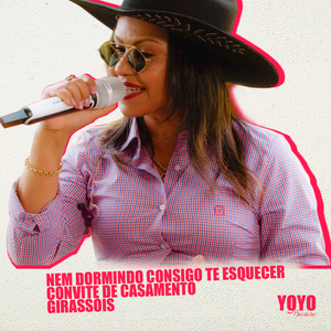 Nem Dormindo Consigo Te Esquecer - Convite de Casamento - Girassóis