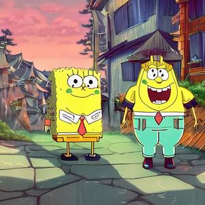 海绵宝宝逗派大星哭