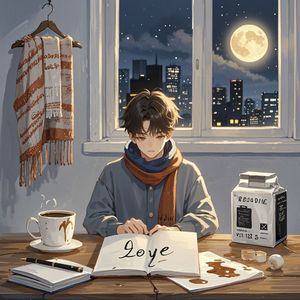 月光没晒干的信