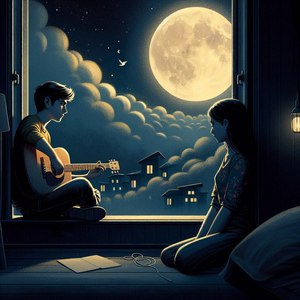 Яркий диск луны