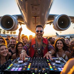 DJ at night
