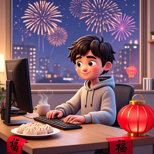 今年春节我值班