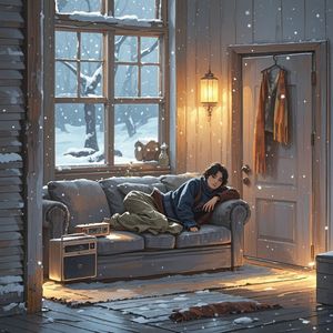 雪落时-雪花飘落落凡尘