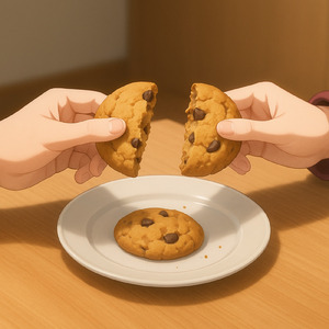 半分こ