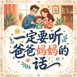 一定要听爸爸妈妈的话