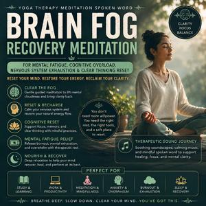 Brain Fog Recovery Meditation Spoken Word Yoga Therapy for Mental Fatigue, Cognitive Overload, Nervous System Exhaustion & Clear Thinking Reset