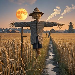 父亲的稻草人-李荣