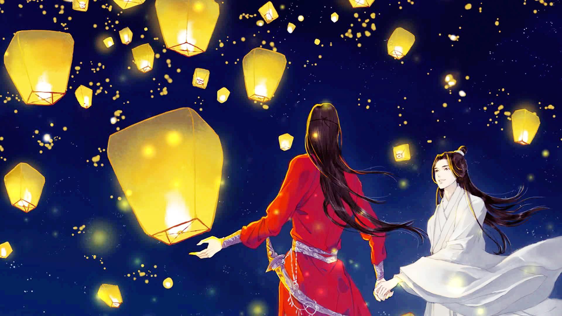 沙拉酱merry的视频《【天官赐福/花怜】千灯愿(为你明灯千盏为你花开