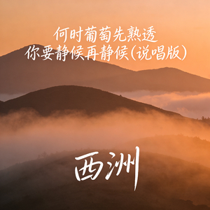何时葡萄先熟透 你要静候再静候(说唱版)