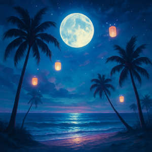 Moonlit Palms