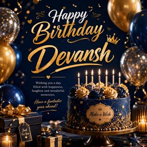 Happy Birthday Devansh Party Song