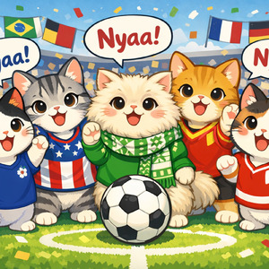 ワールドカップだにゃー