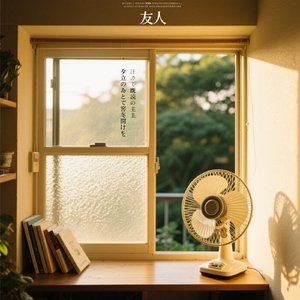 夕立のあとで窓を開けた