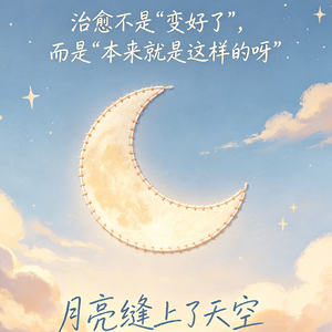 月亮缝好了天空