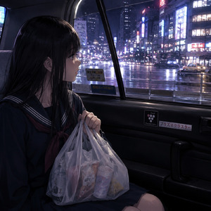 冬のタクシー