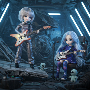 青白い光の空間 エレキギターが描く残響