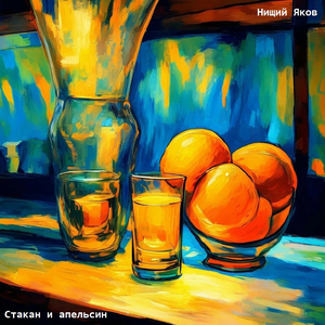 Стакан и апельсин