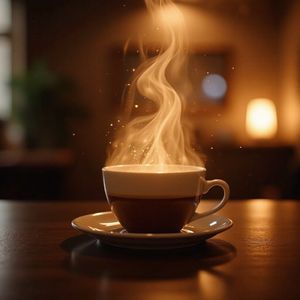 咖啡杯里的光