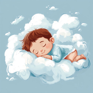 婴儿催眠白噪音·子宫胎心声+羊水声+真人嘘声