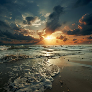 Ocean's Calming Presence in Stillness