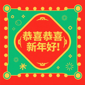 恭喜恭喜新年好