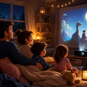 noche de cine con mi familia