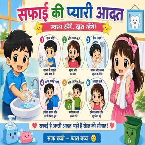 सफाई की प्यारी आदत