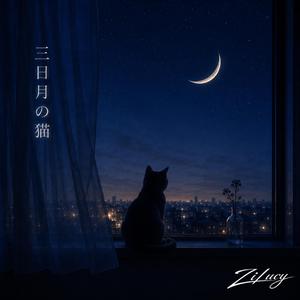 三日月の猫