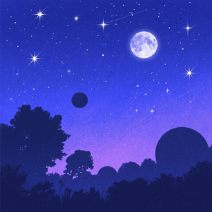 真夏の星空