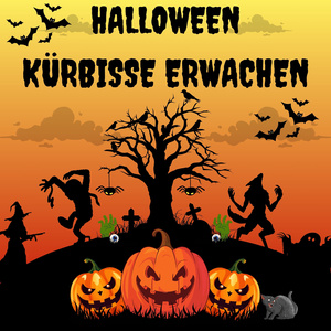 Halloween Kürbisse erwachen
