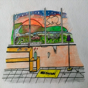 Тёмно-оранжевый закат