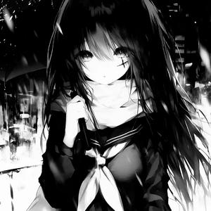 泪痕（她的眼角全是泪痕）